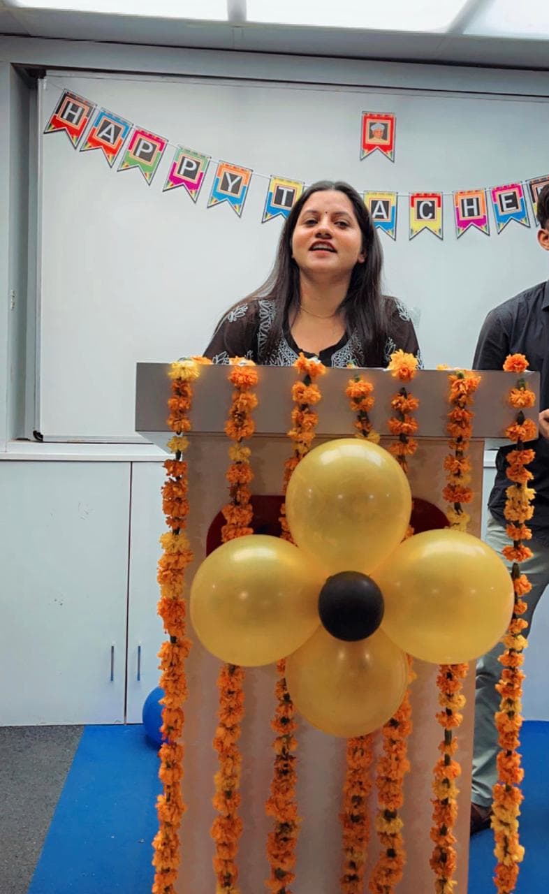 Tanuja Singh at the Teacher's Day celebration