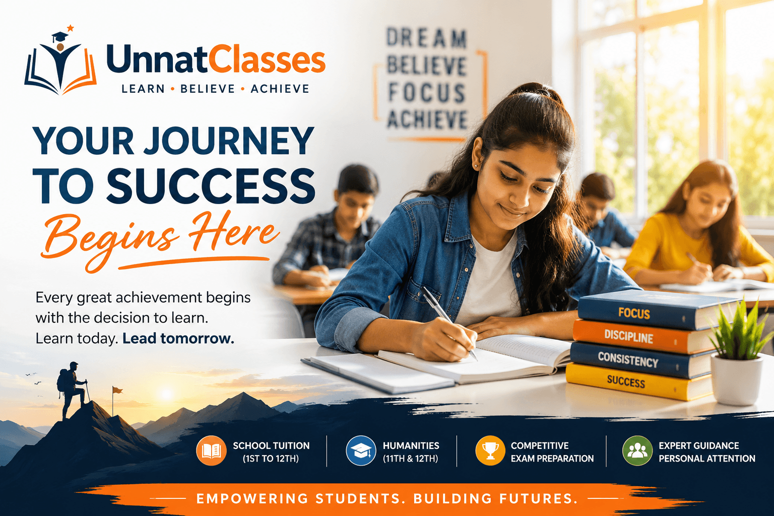 Your Journey to Success Begins Here: Learn, Believe, Achieve | UnnatClasses